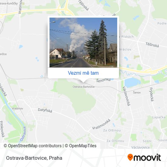 Ostrava-Bartovice mapa