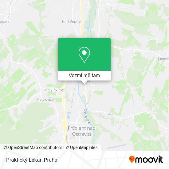 Praktický Lékař mapa