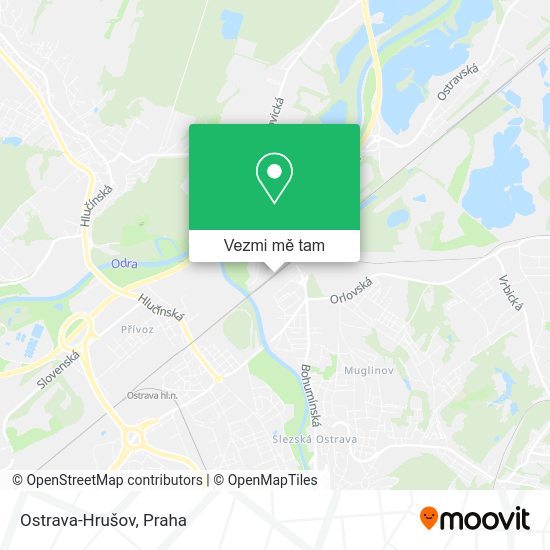 Ostrava-Hrušov mapa