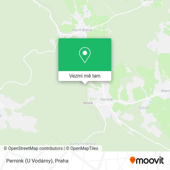 Pernink (U Vodárny) mapa