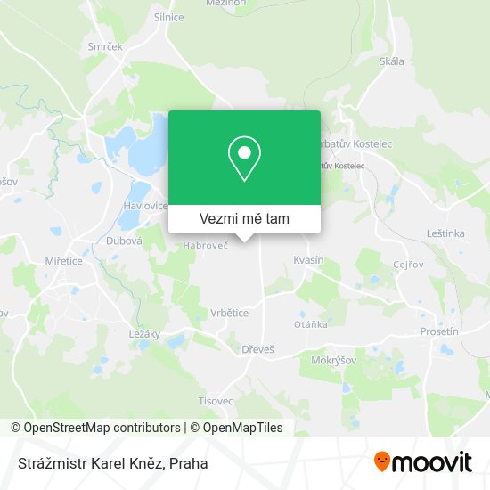 Strážmistr Karel Kněz mapa