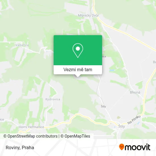 Roviny mapa