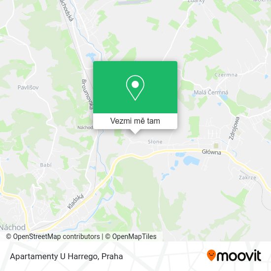 Apartamenty U Harrego mapa