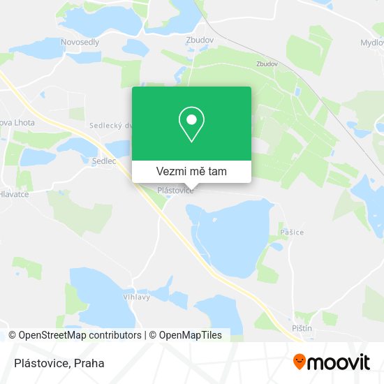 Plástovice mapa