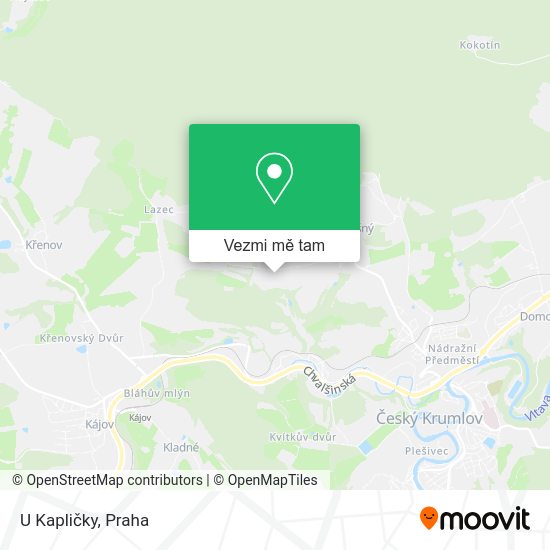 U Kapličky mapa