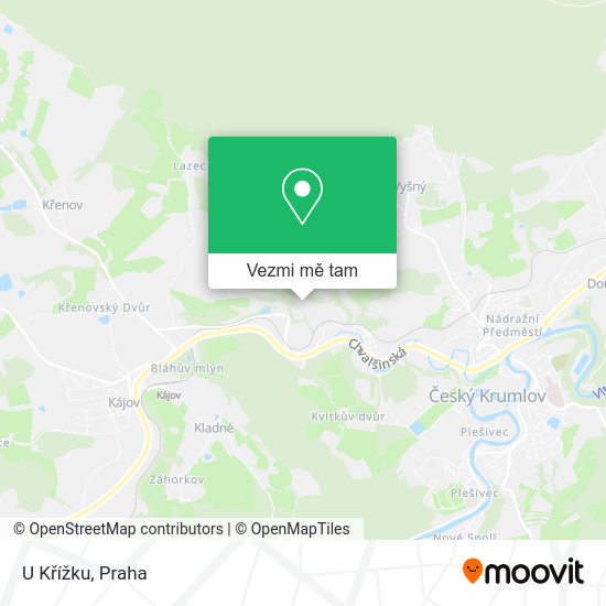 U Křížku mapa