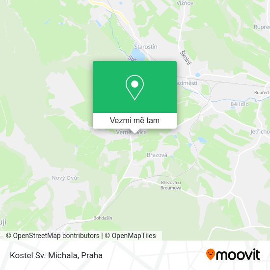 Kostel Sv. Michala mapa