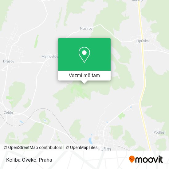 Koliba Oveko mapa
