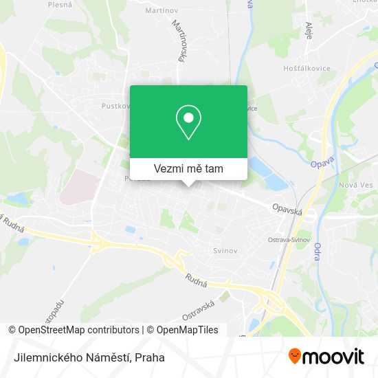 Jilemnického Náměstí mapa