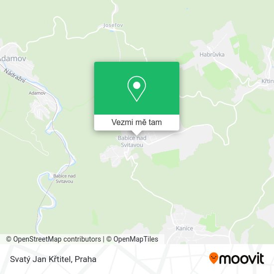 Svatý Jan Křtitel mapa