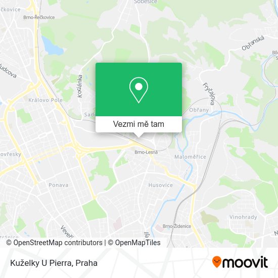 Kuželky U Pierra mapa