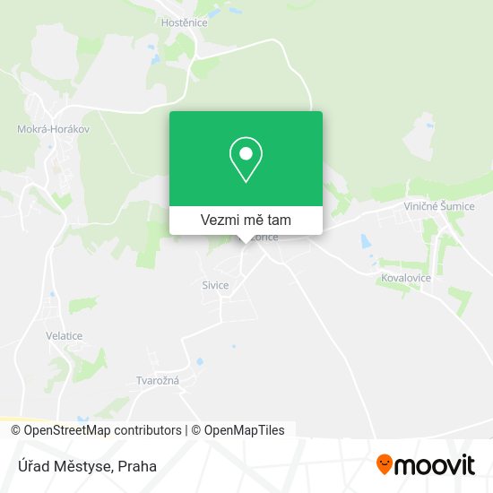 Úřad Městyse mapa