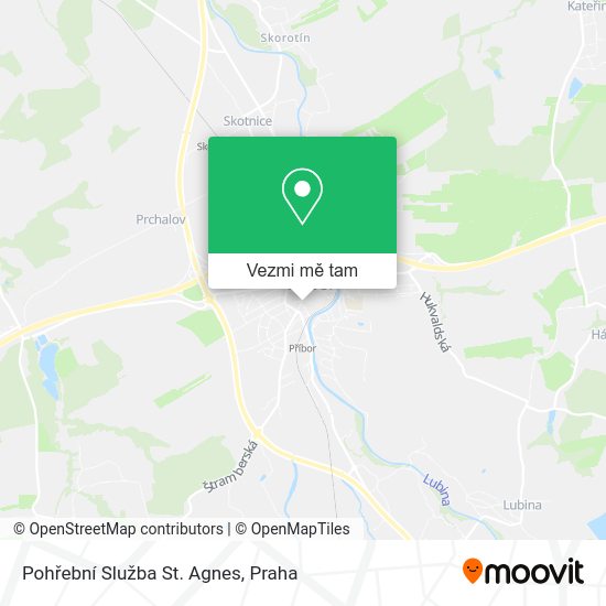 Pohřební Služba St. Agnes mapa