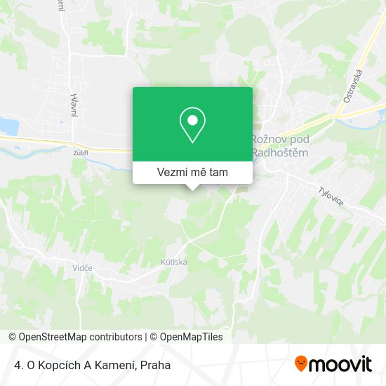 4. O Kopcích A Kamení mapa