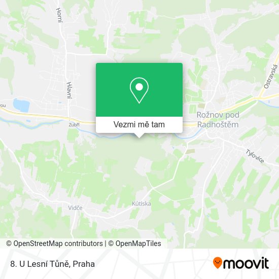 8. U Lesní Tůně mapa