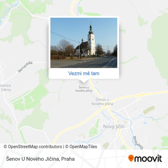 Šenov U Nového Jičína mapa