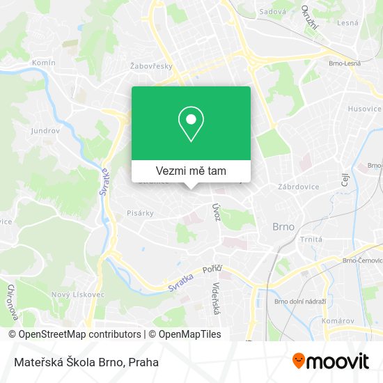 Mateřská Škola Brno mapa