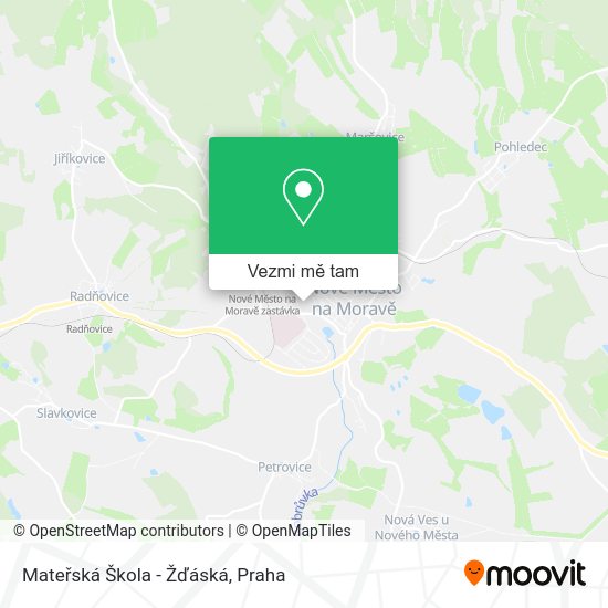 Mateřská Škola - Žďáská mapa