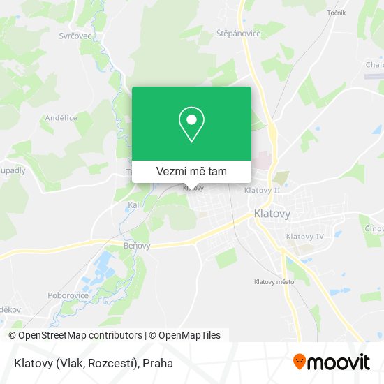 Klatovy (Vlak, Rozcestí) mapa