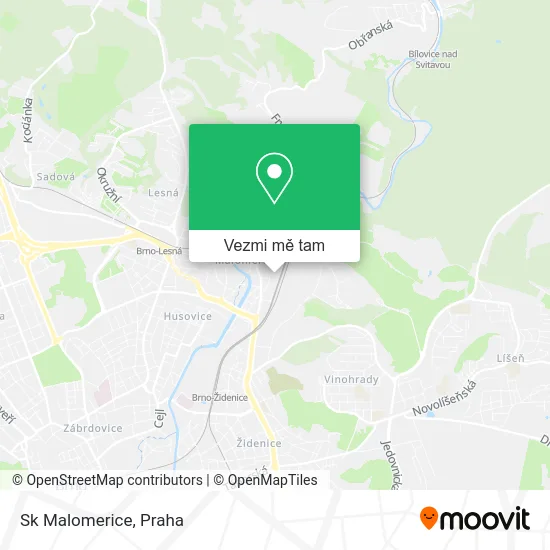Sk Malomerice mapa
