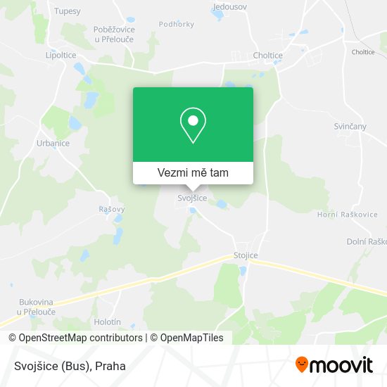 Svojšice (Bus) mapa