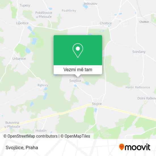 Svojšice mapa