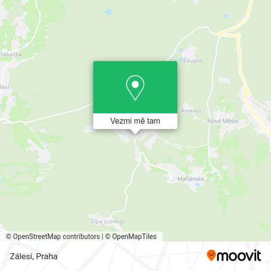 Zálesí mapa
