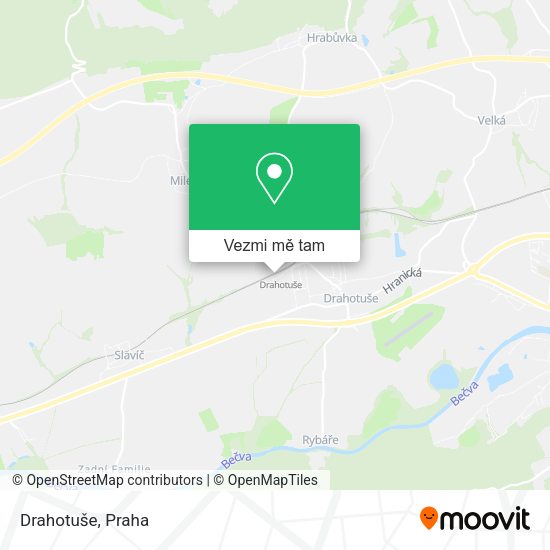 Drahotuše mapa