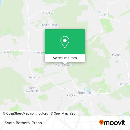 Svatá Barbora mapa