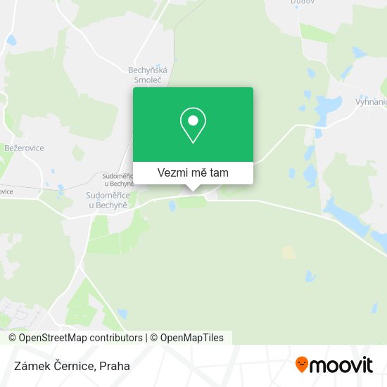 Zámek Černice mapa