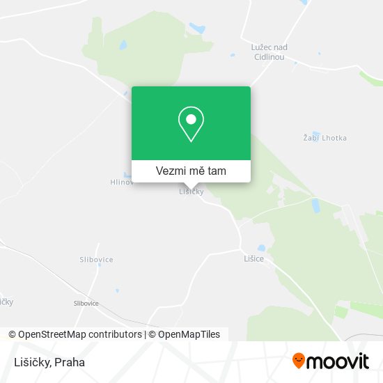 Lišičky mapa