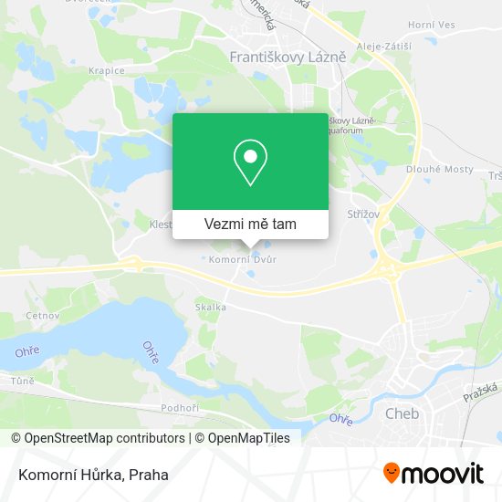 Komorní Hůrka mapa