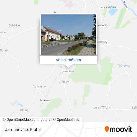 Jarohněvice mapa