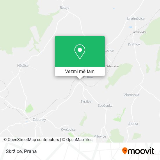 Skržice mapa
