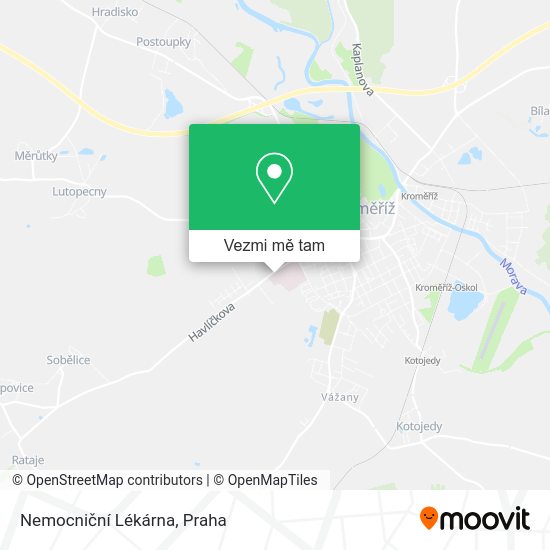 Nemocniční Lékárna mapa