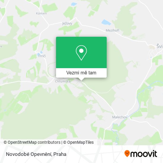 Novodobé Opevnění mapa