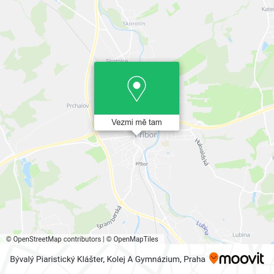 Bývalý Piaristický Klášter, Kolej A Gymnázium mapa