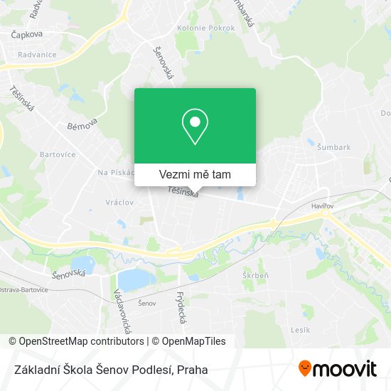 Základní Škola Šenov Podlesí mapa
