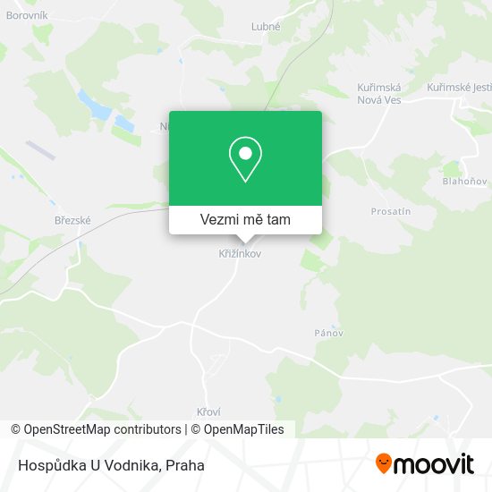 Hospůdka U Vodnika mapa