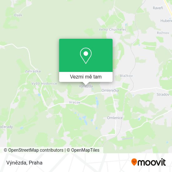 Výnězda mapa