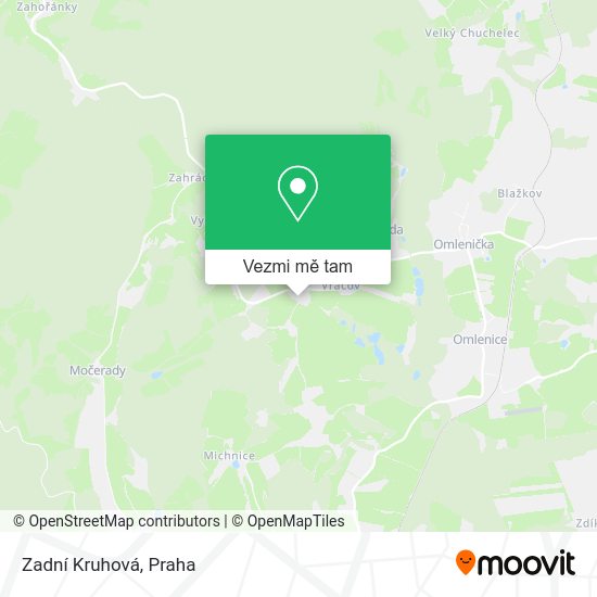 Zadní Kruhová mapa