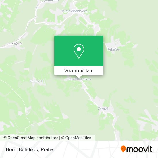 Horní Bohdíkov mapa