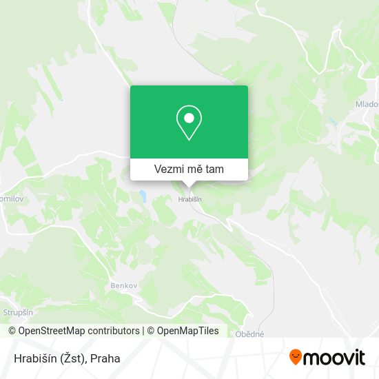 Hrabišín (Žst) mapa
