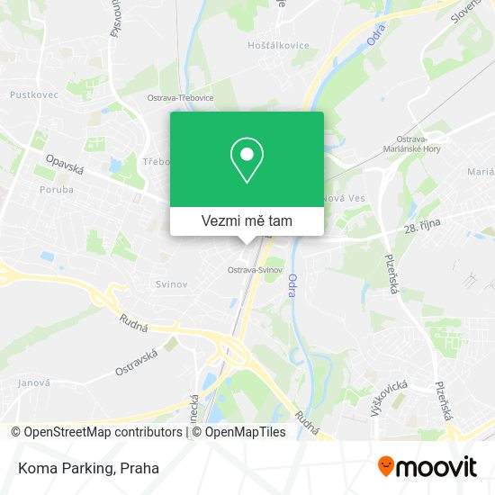 Koma Parking mapa