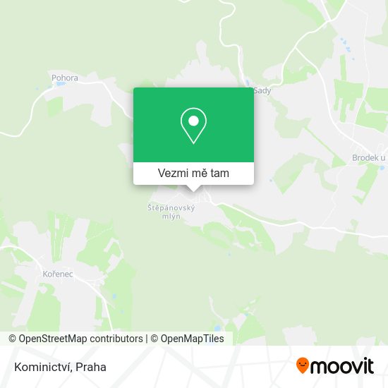 Kominictví mapa