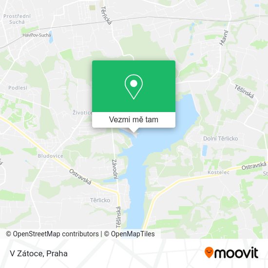 V Zátoce mapa