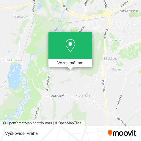 Výškovice mapa