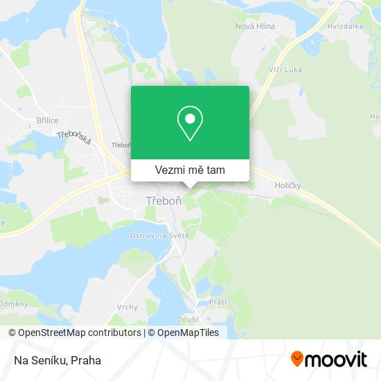 Na Seníku mapa