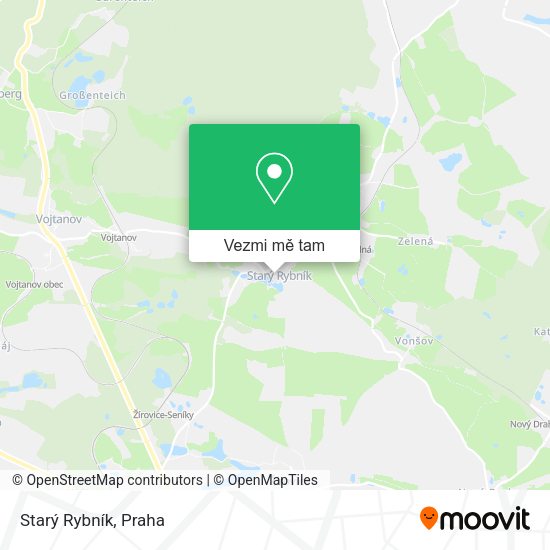 Starý Rybník mapa