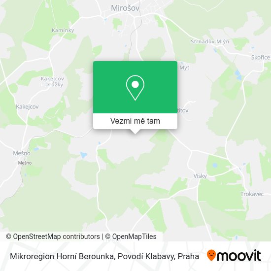 Mikroregion Horní Berounka, Povodí Klabavy mapa